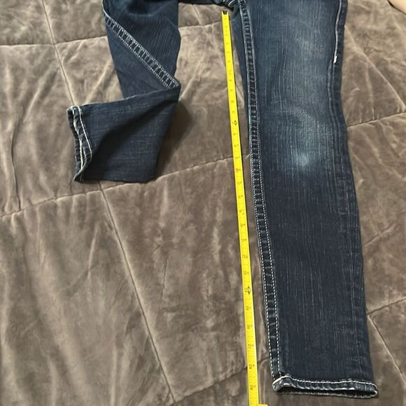 True Religion Disco Julie Big T Dark Denim Sequins Horseshoe Embellished Jeans - Picture 11 of 15